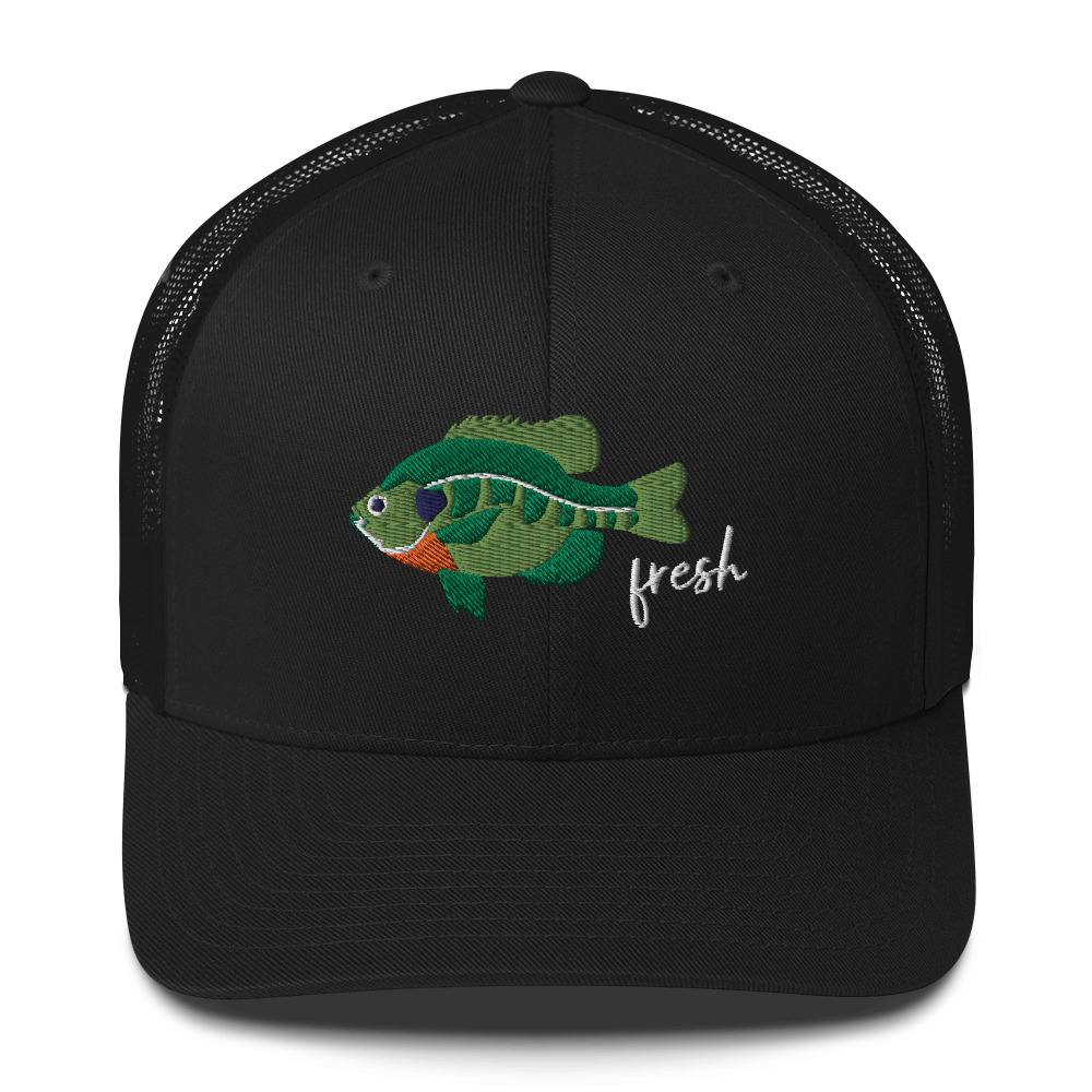Fresh Bluegill Trucker Cap, Bluegill Fishing Hat, Gift for