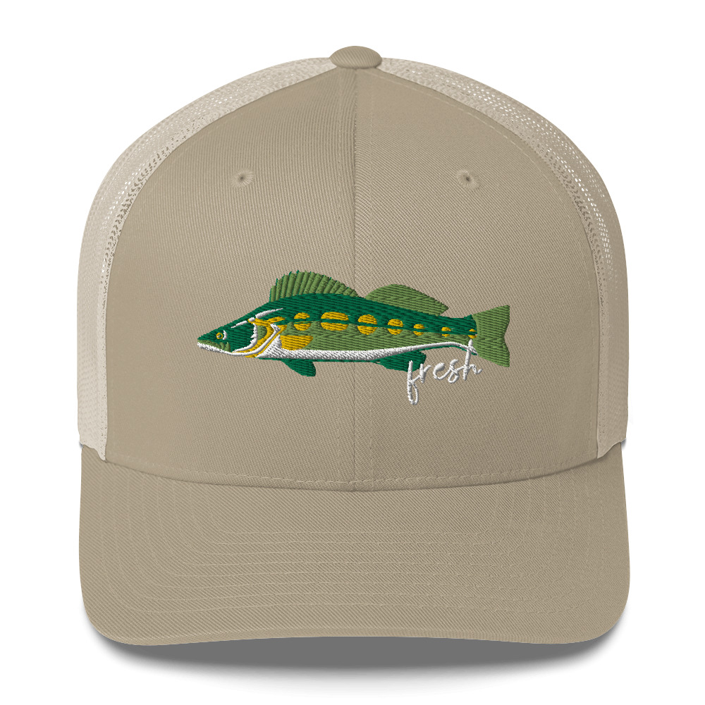Fresh Walleye Trucker Cap, Walleye Fishing Hat, Gift for Fisherman, Fish  Baseball Cap, Fishing Cap